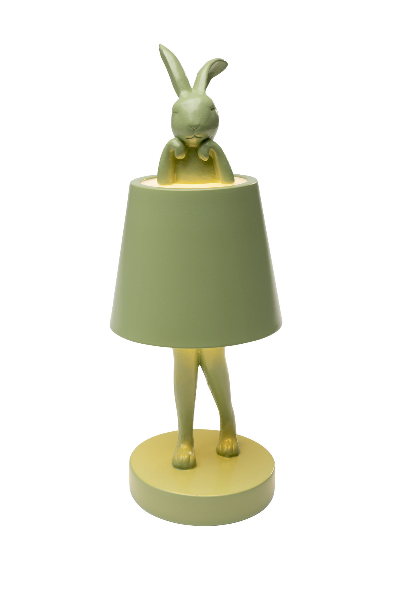 Animal Rabbit LED pöytävalaisin, matcha, 29 cm – kuva-1.