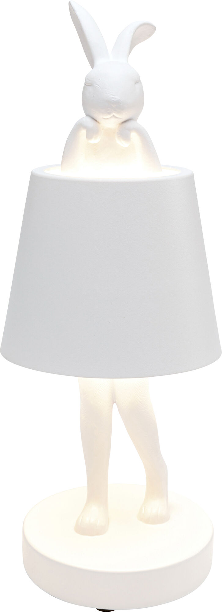 Lampa stołowa Rabbit LED 29 cm biała – obraz-1