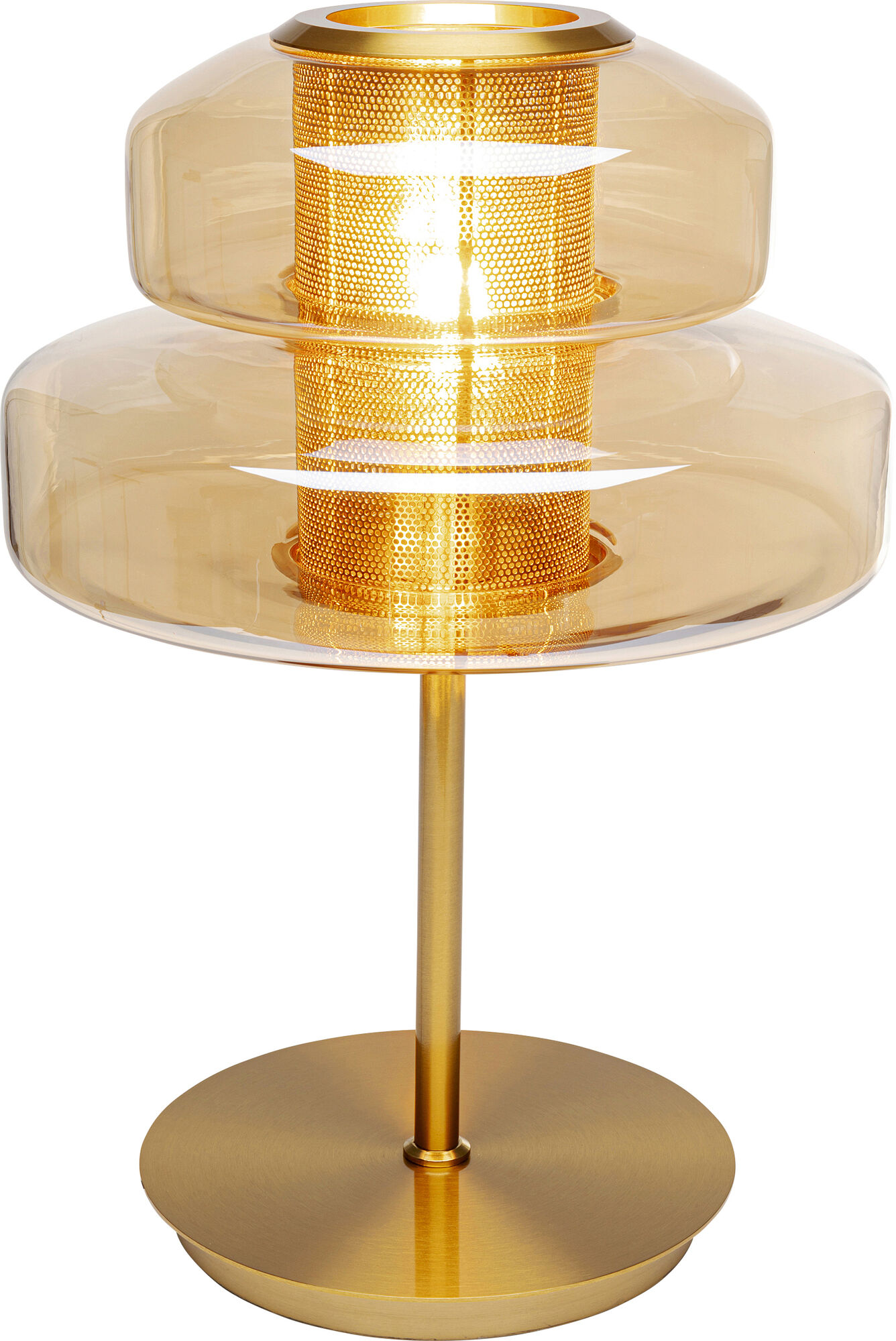 Borostyán Arcadia Asztali Lámpa 51cm – kép-1.