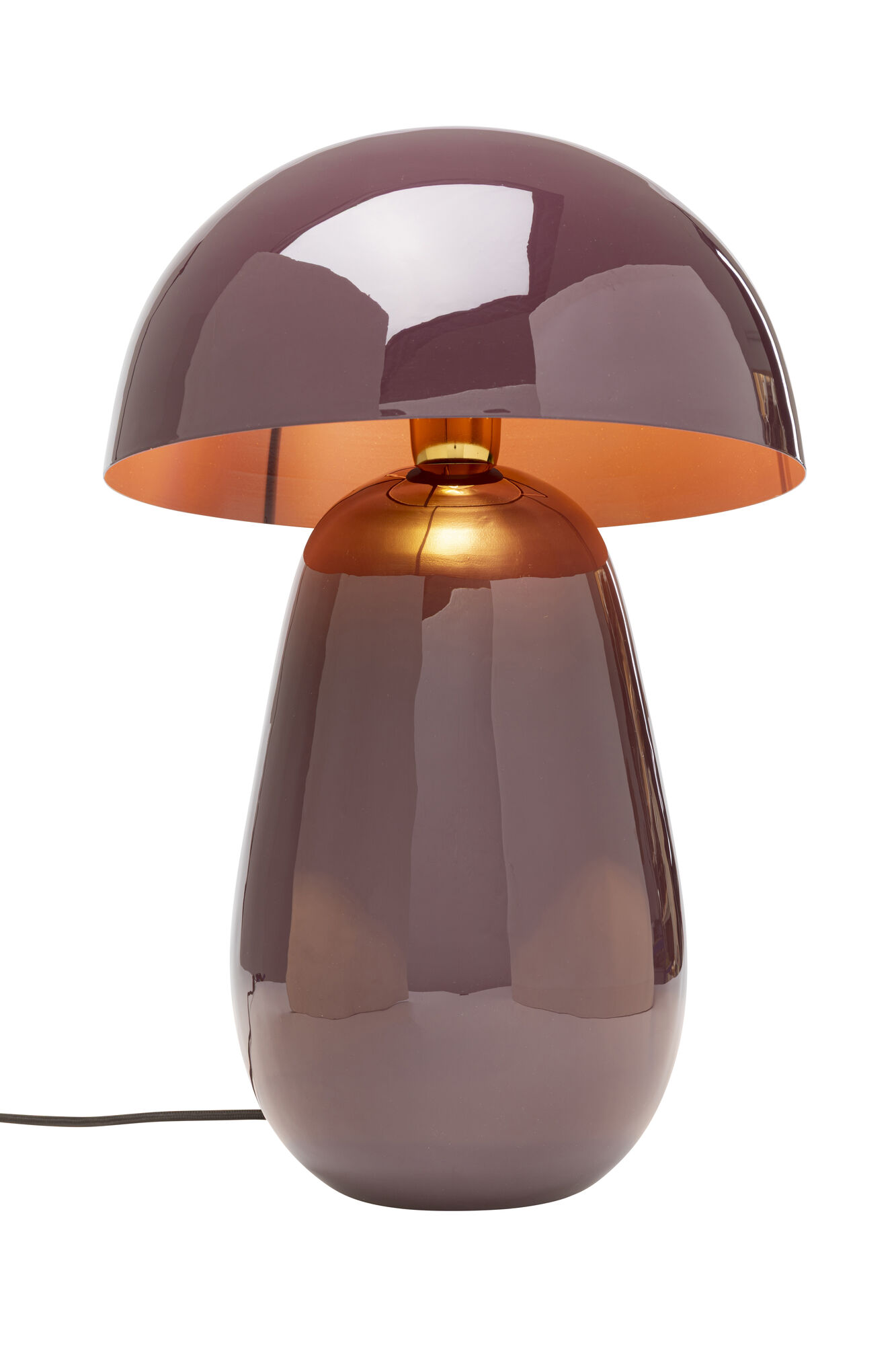 Lampa stołowa Fungo śliwkowa 44cm – obraz-1