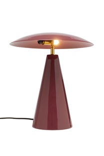 Lampa stołowa Fungo Flat malinowa 33cm – obraz-1