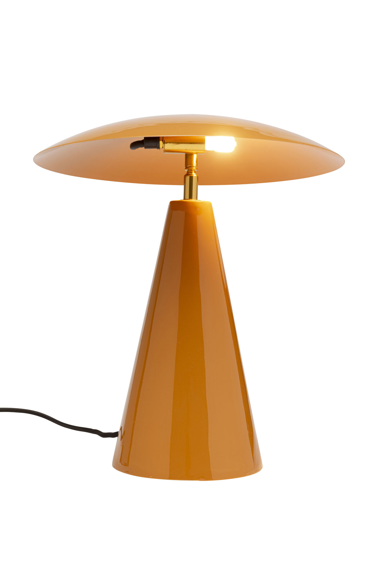 Lampa stołowa Fungo Flat pomarańczowa 33cm – obraz-1