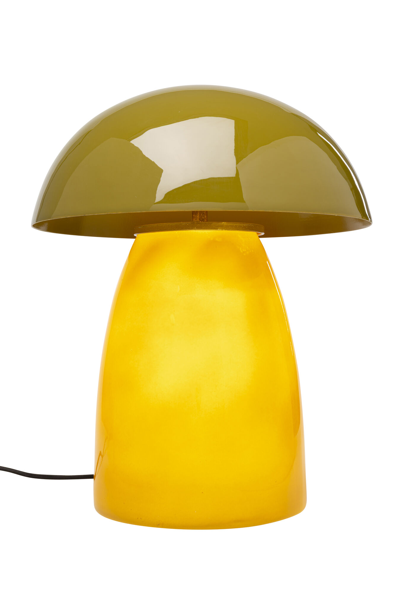 Lampa stołowa Fungo zielona 37cm – obraz-1