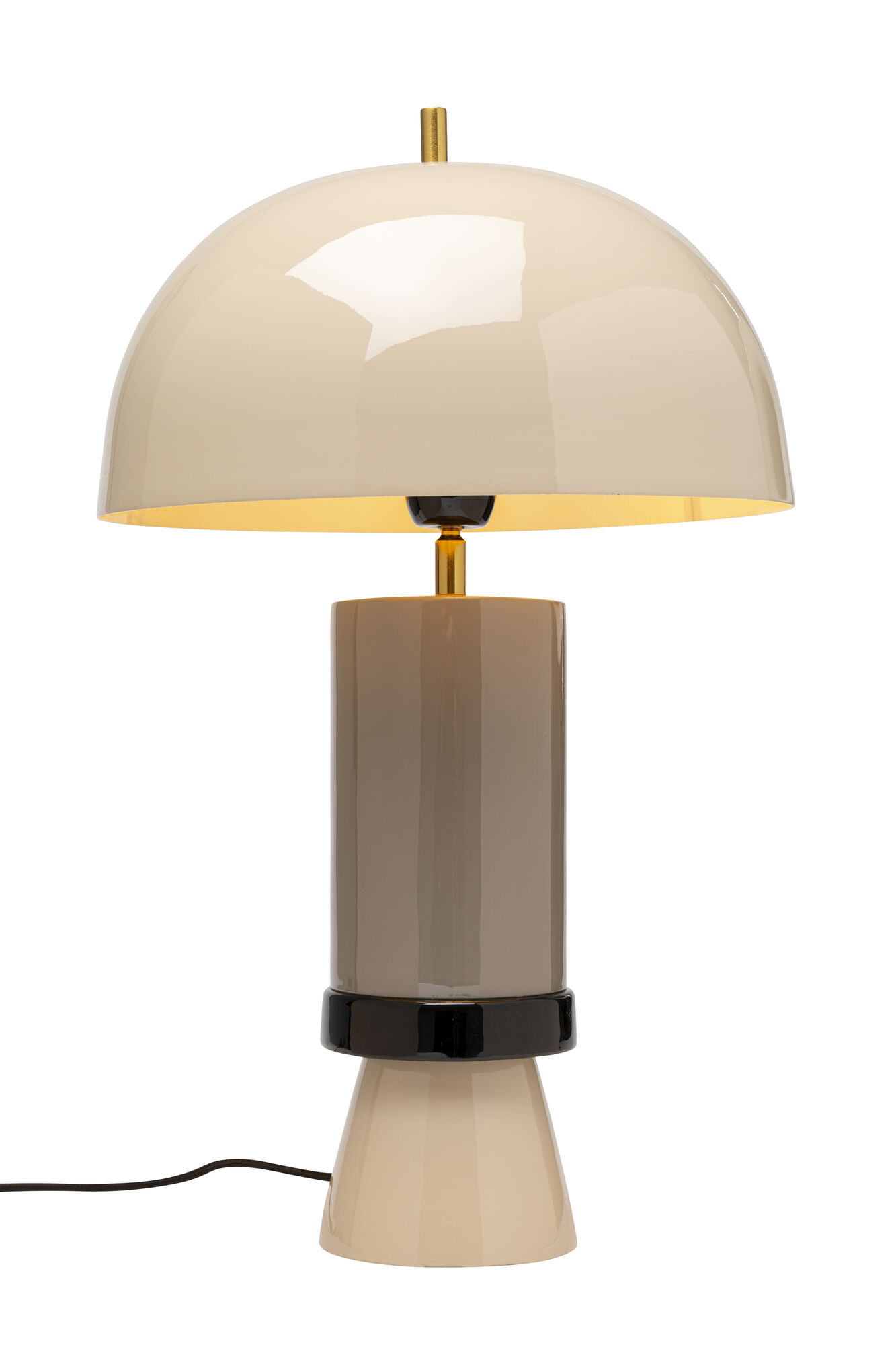 Lampa stołowa Josy szara 51cm – obraz-1