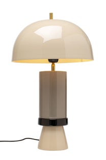 Lampa stołowa Josy szara 51cm – obraz-1