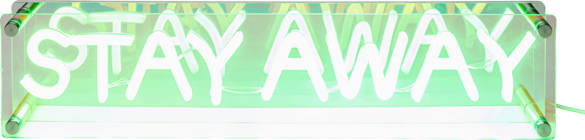 STAY AWAY LED Font Asztali Lámpa – kép-1.