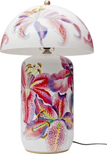 Lampa Stołowa Lillies Różowa – obraz-1