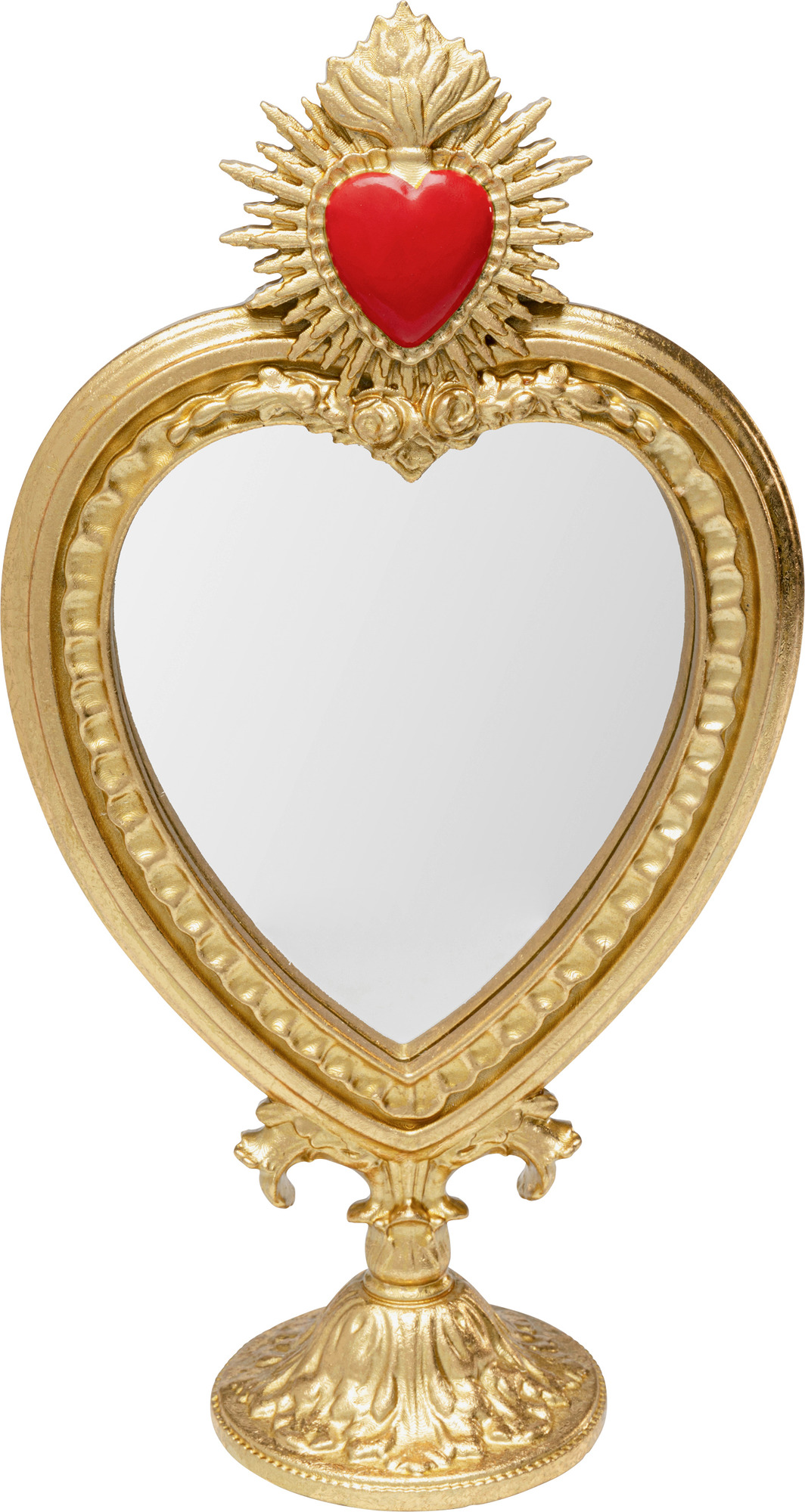 producto: Espejo de mesa Flaming Heart 31cm.