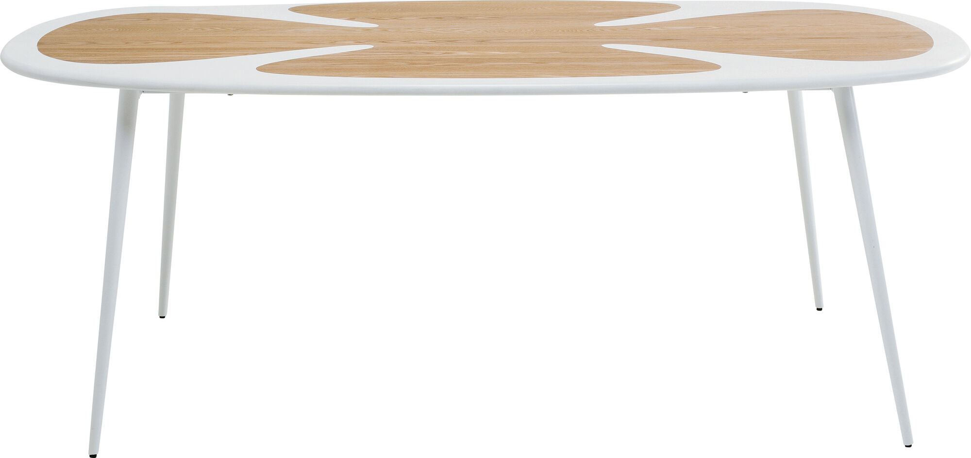 Masa Petal Nature Alb 200x100 cm – imagine-1.