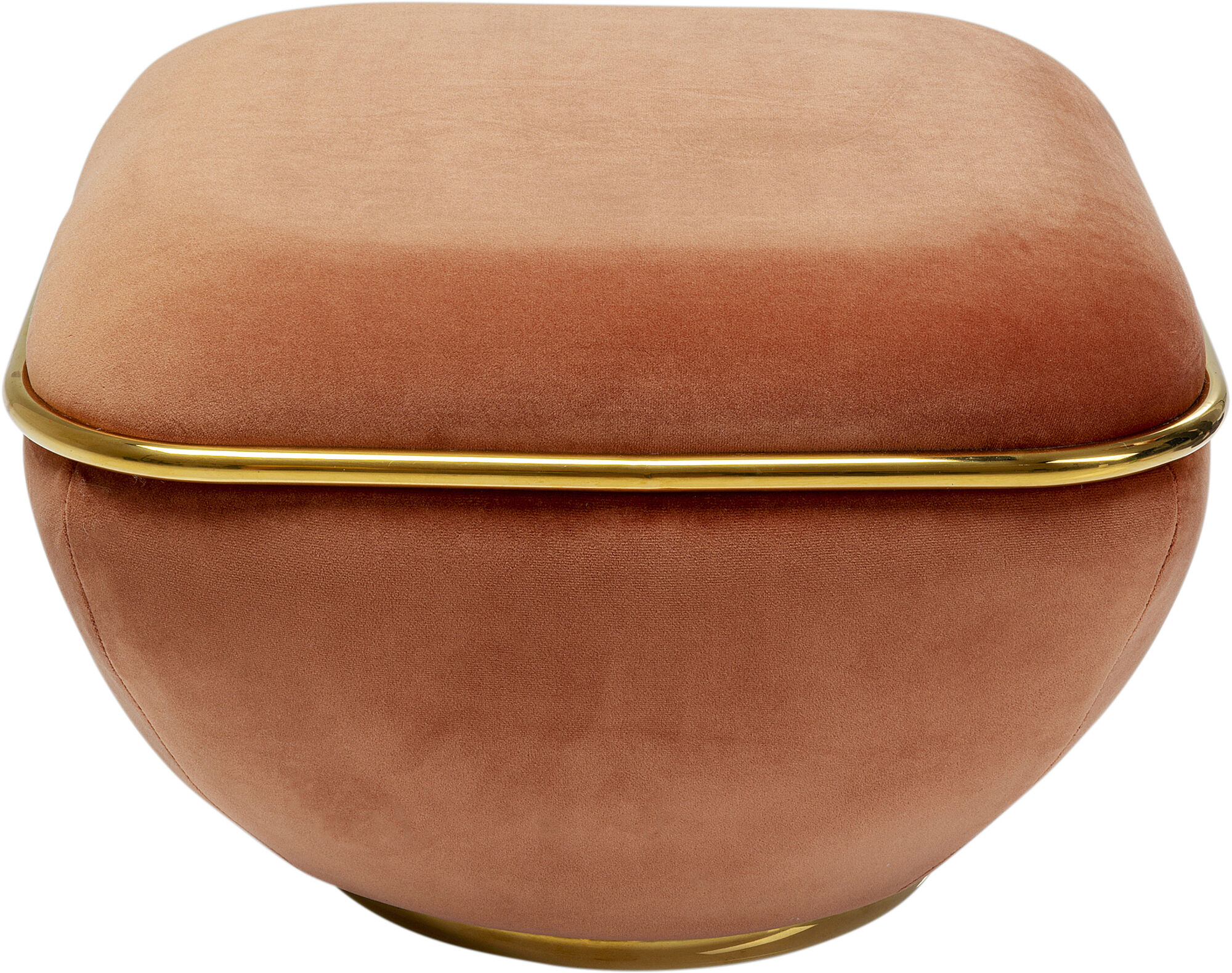 Taboret Aperitivo 53x36 cm różowo-złoty – obraz-1