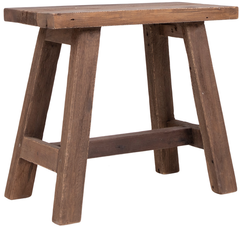 Taboret Barcelona 50x45 cm drewno recyklingowane – grafika-1.