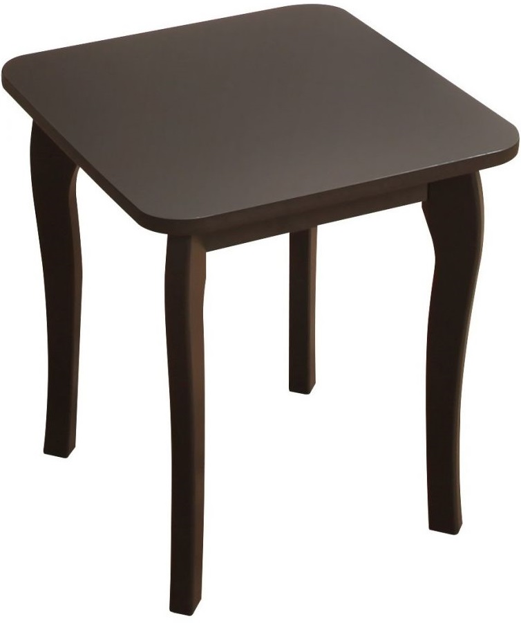 Taboret Baroque 40x46 cm brązowoczarny – obraz-1