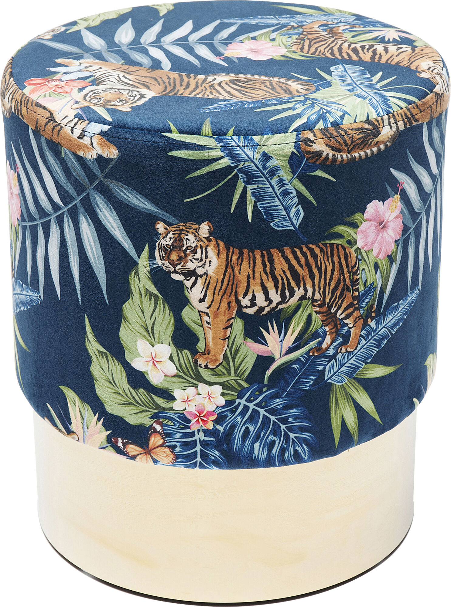 Sgabello Cherry Jungle Tiger oro Ø35 cm – immagine-1.