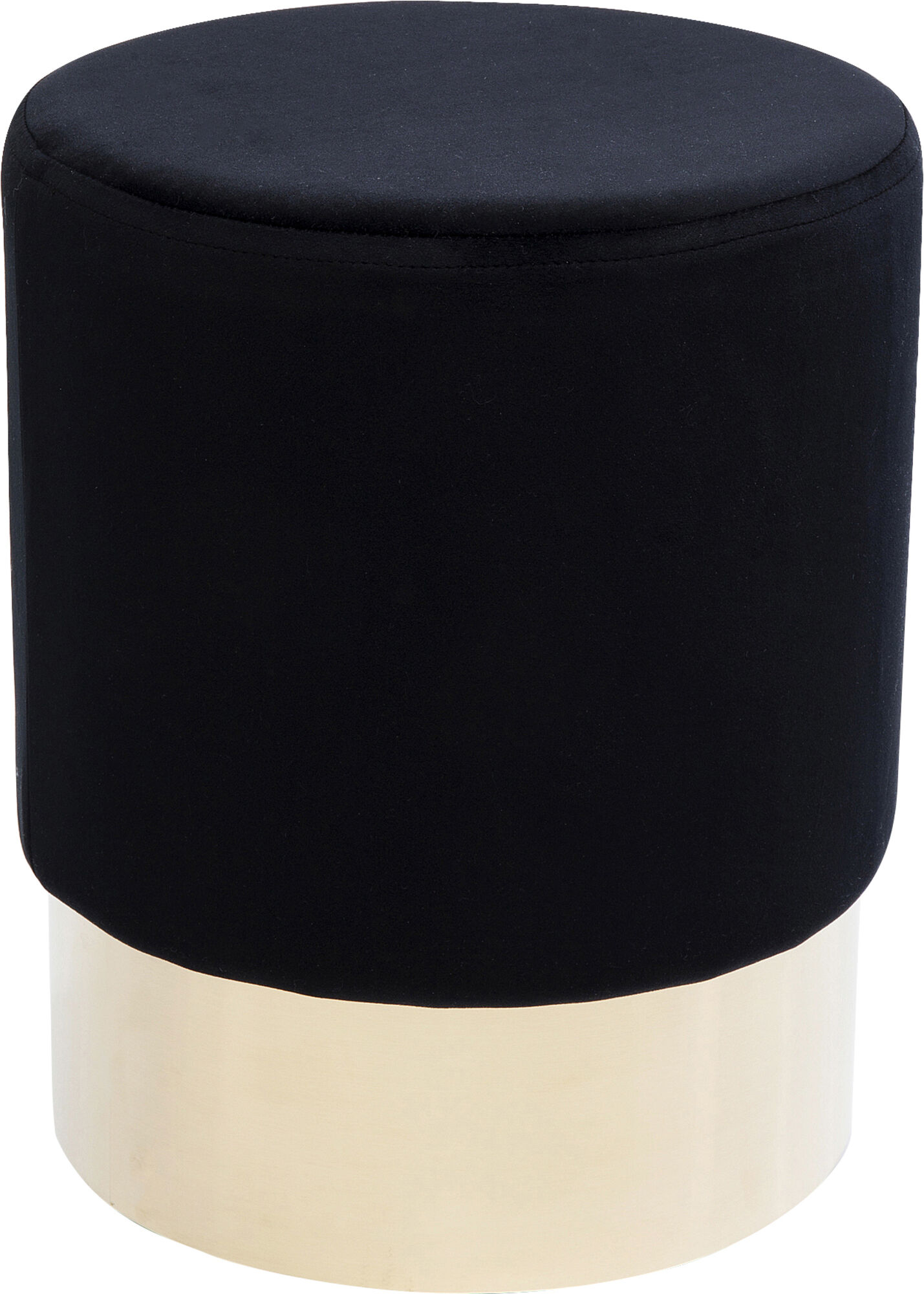 Taburet Cherry Negru cu baza Aurie Ø35cm – imagine-1.