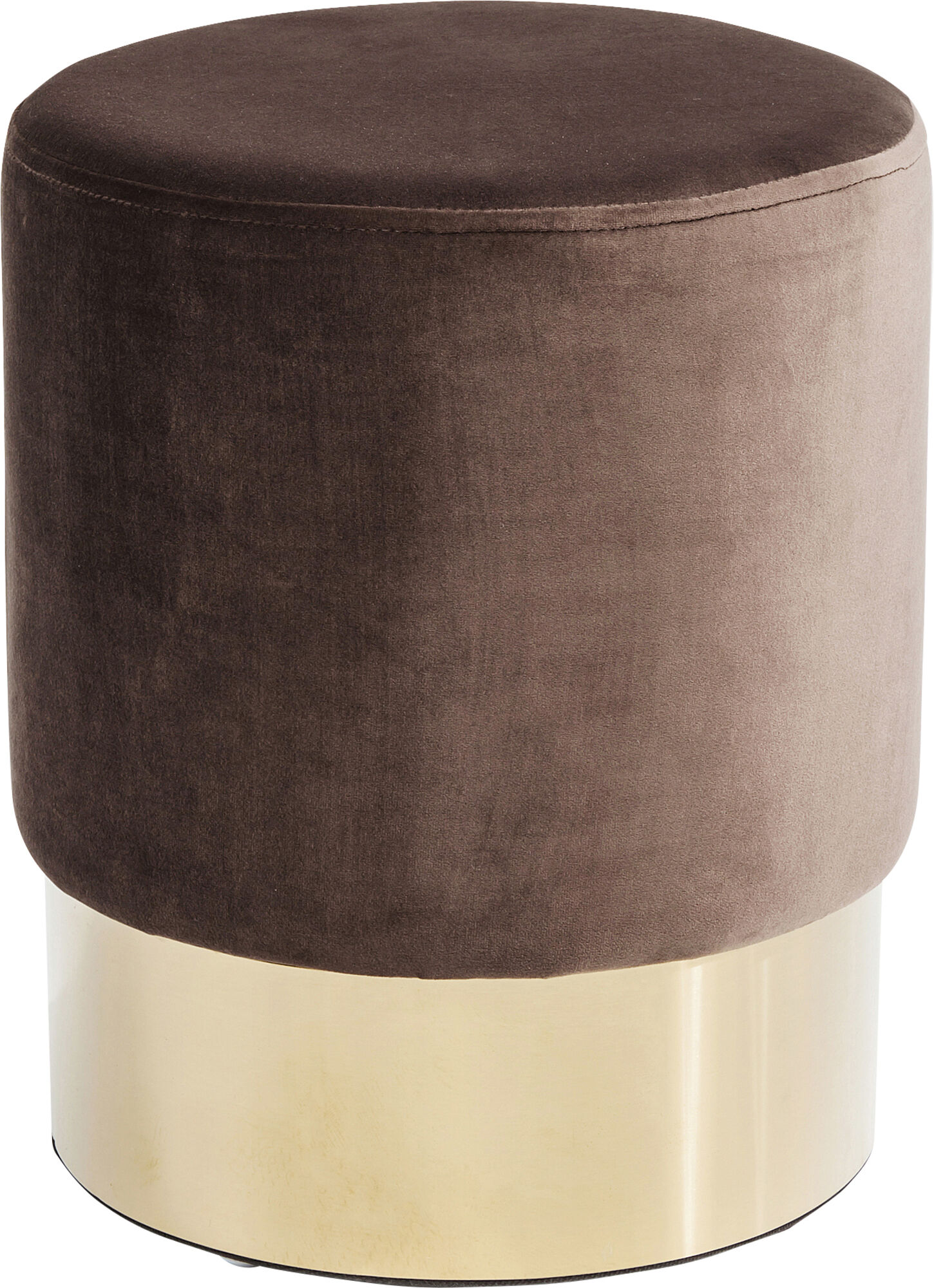 Taburete Cherry marrón latón Ø35cm – Imagen-1.