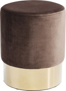 Taburete Cherry marrón latón Ø35cm – Imagen-1.