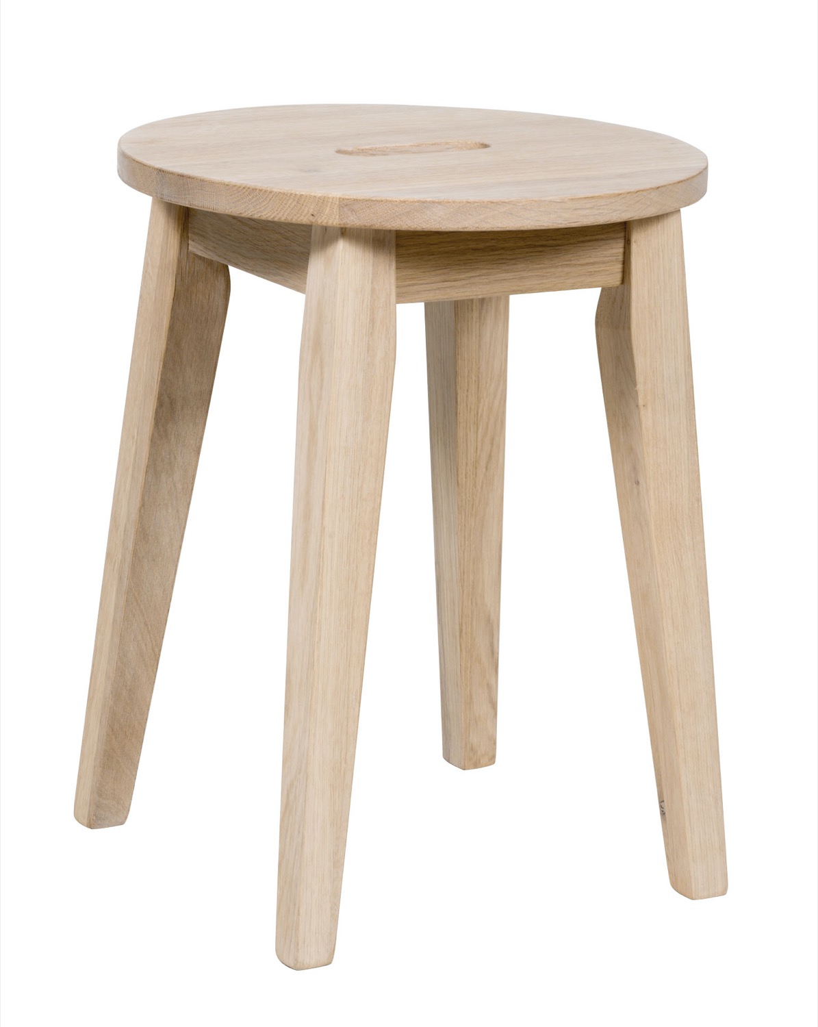 Taboret Confetti ∅35x44 cm bielony – obraz-1