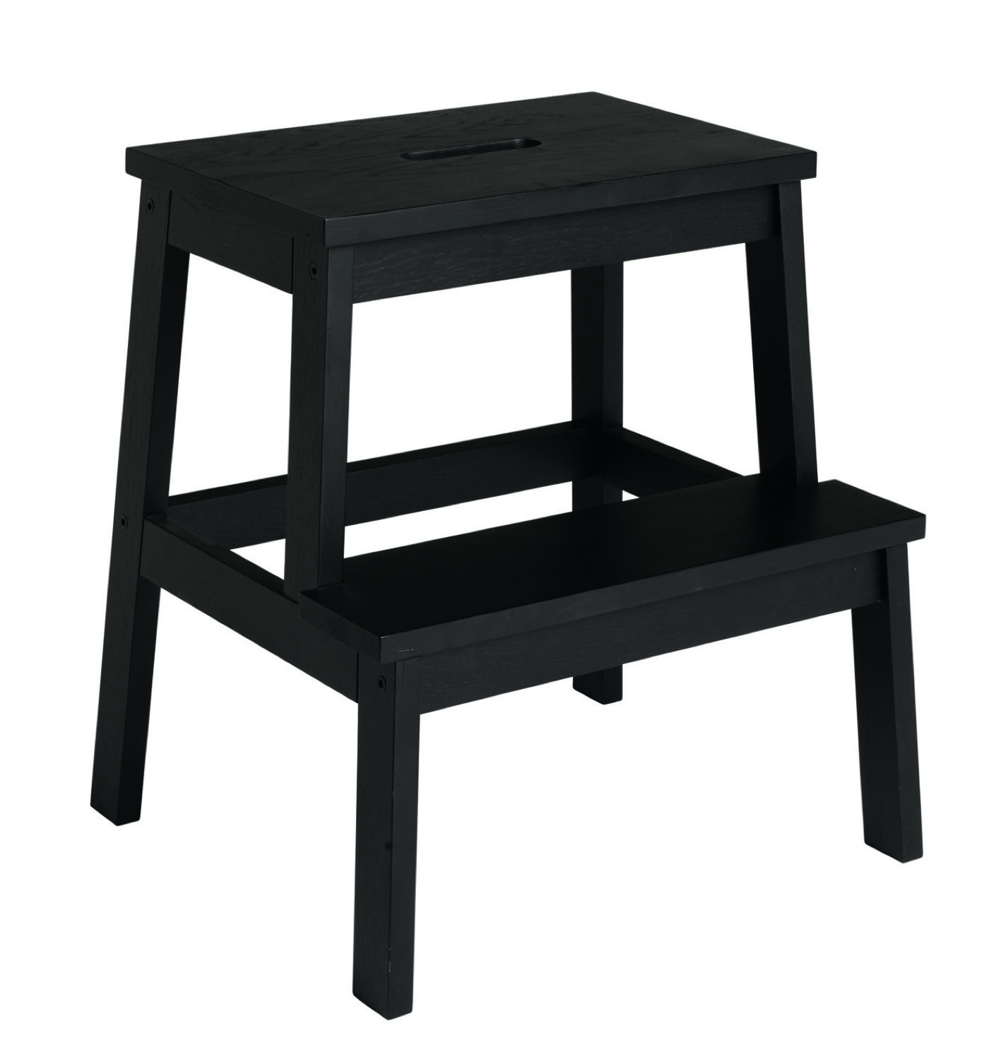 Taboret Confetti 43x47 cm czarny – obraz-1