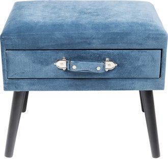 Taboret Drawer 50x46 cm niebieski – obraz-1