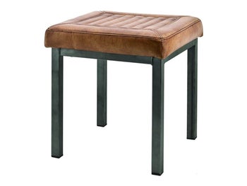 Taboret Jens 40x40 cm koniakowy – obraz-1