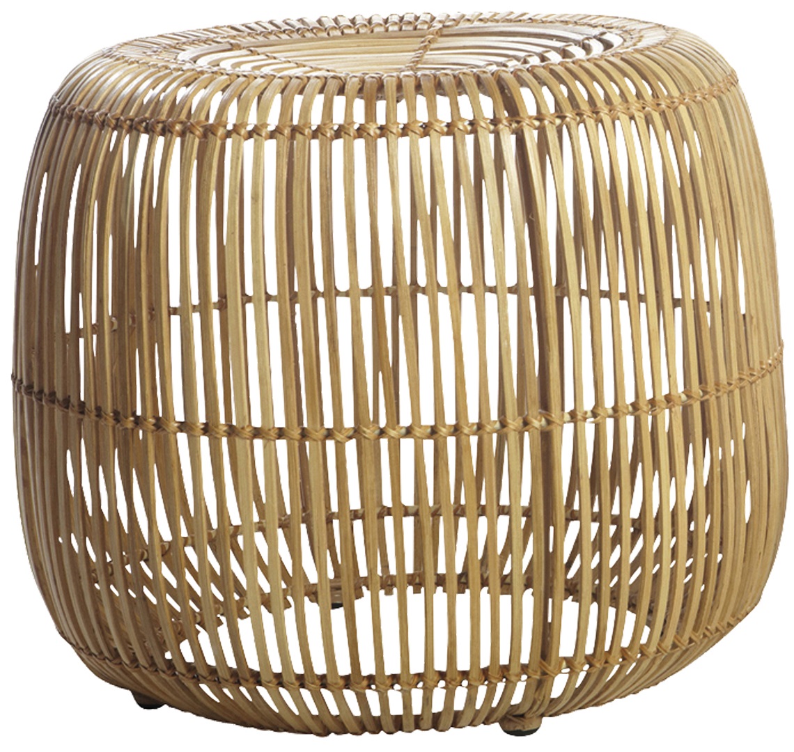 Taboret Modern 52x46 cm drewniany – obraz-1