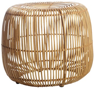 Taboret Modern 52x46 cm drewniany – obraz-1