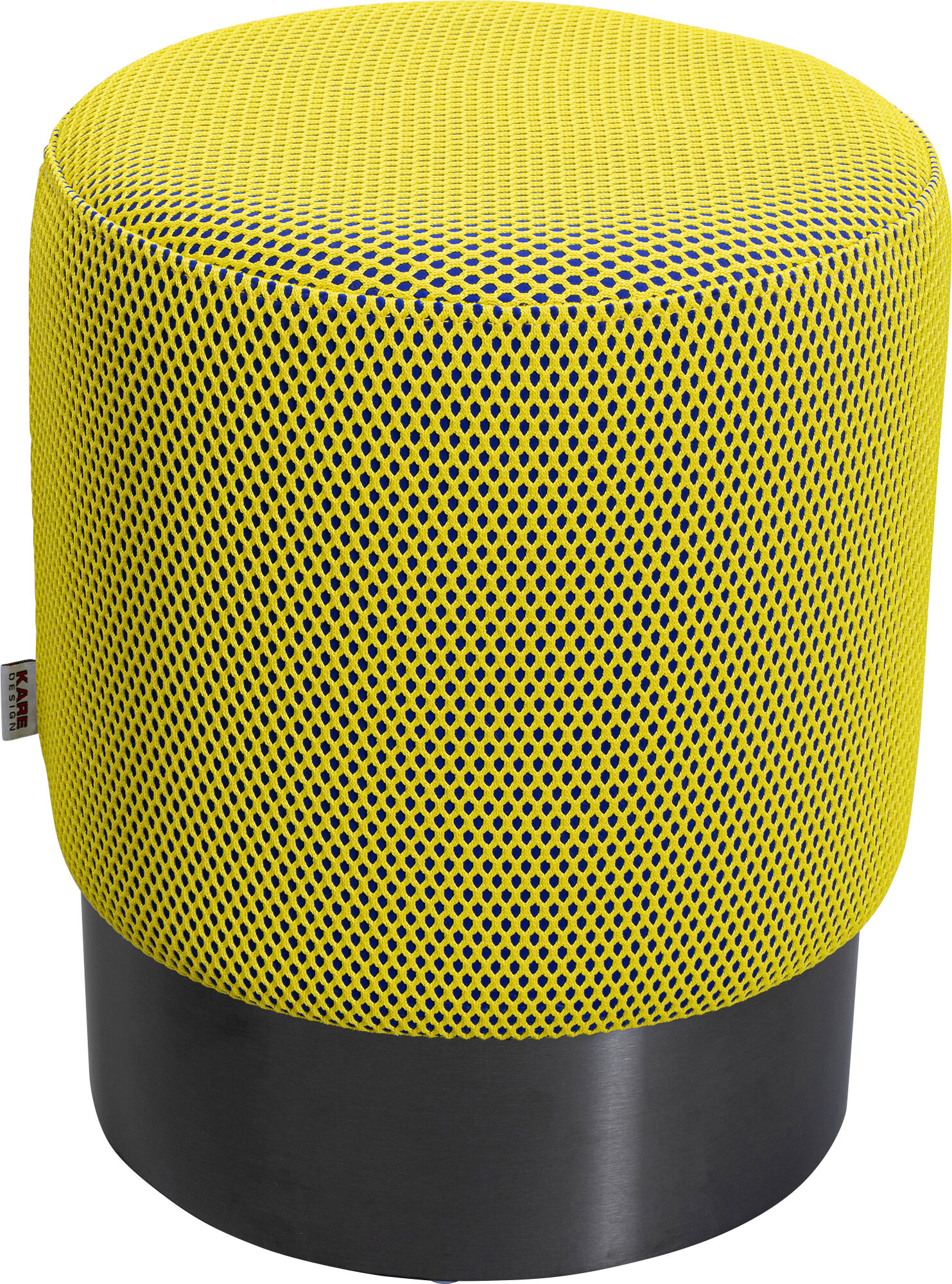 Tabure Jody Yellow crna Mesh crna Ø35cm – slika-1.