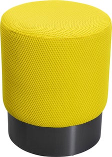 Табуретка Jody Yellow Mesh Black Ø35cm – изображение-1.