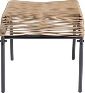 Taboret - podnóżek ogrodowy naturalny 40x40 cm – obraz-1