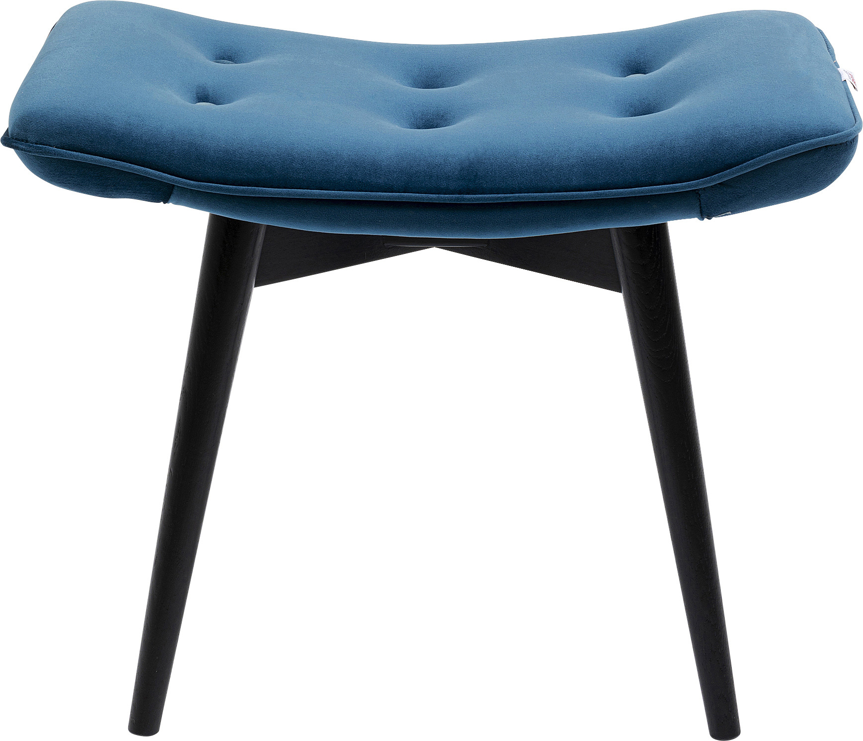Табуретка Black Vicky Velvet Bluegreen 46x59cm – изображение-1