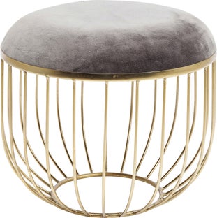 Taboret St Barth Ø45x40 cm szary – obraz-1