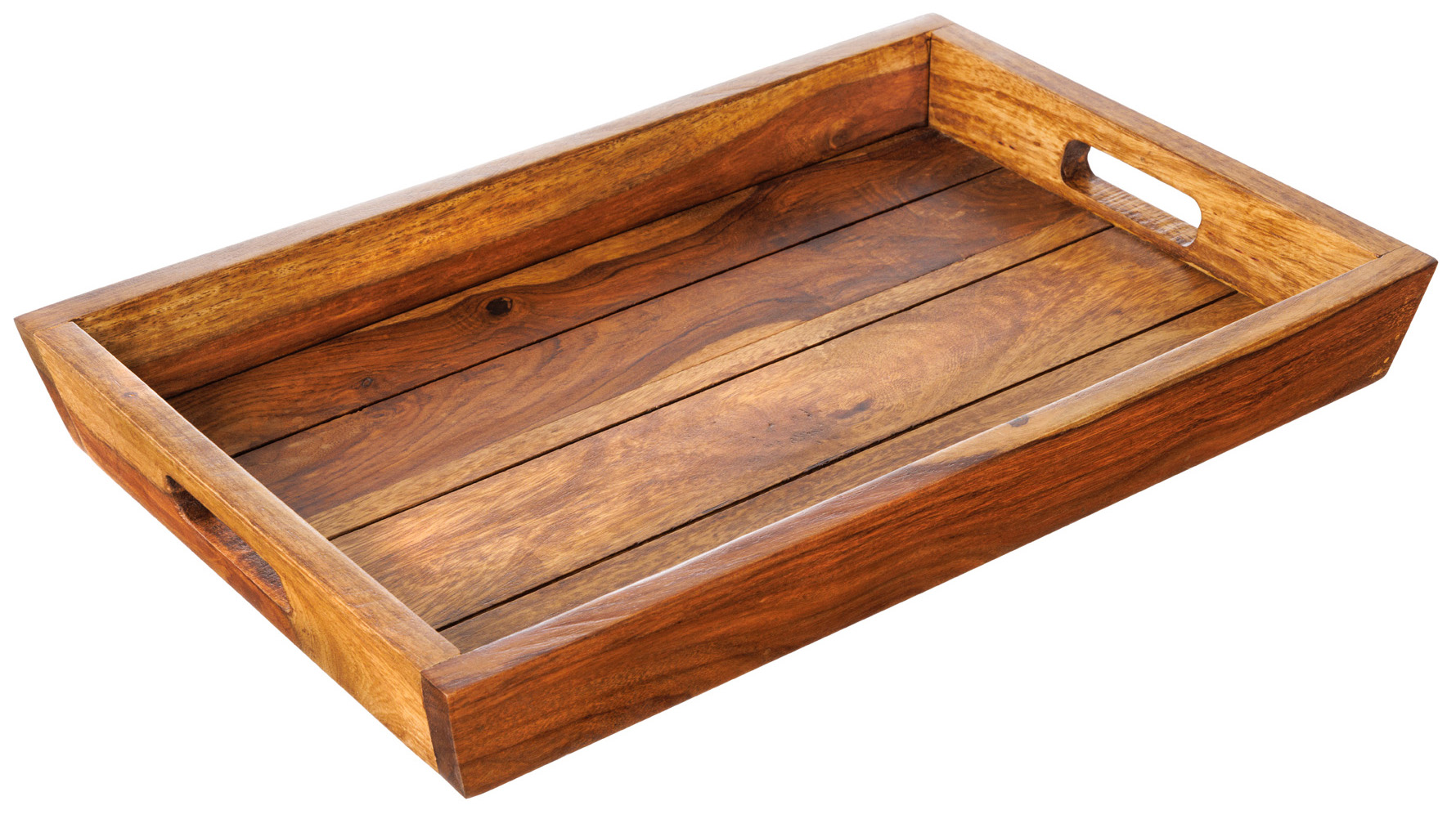 Taca drewniana brązowa 44x29m stylizowana na naturalną elegancję – grafika-1.