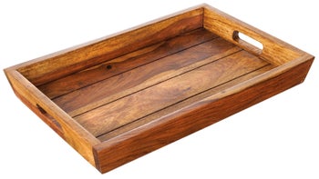 Taca drewniana brązowa 44x29m stylizowana na naturalną elegancję – grafika-1.