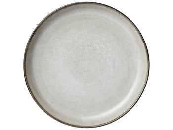 Talerz płaski okrągły Ø21 cm szary – obraz-1