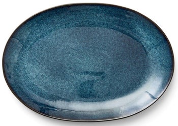 Talerz Bitz 36x25 cm niebieski – obraz-1