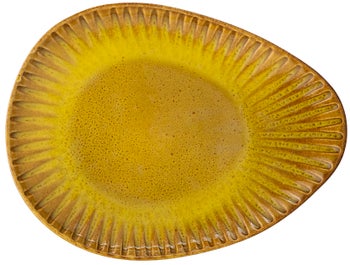 Talerz Cala 27x20 cm żółty – obraz-1