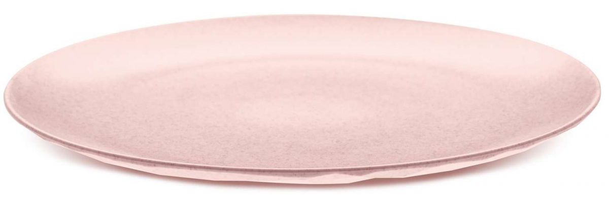 Talerz płaski z tworzywa sztucznego 26 cm różowy  – obraz-1
