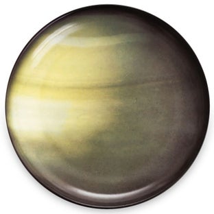 Talerz porcelanowy Ø17 cm czarno-żółty – obraz-1