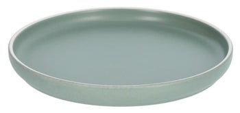 Talerz deserowy porcelanowy Ø22x3 cm zielony – obraz-1
