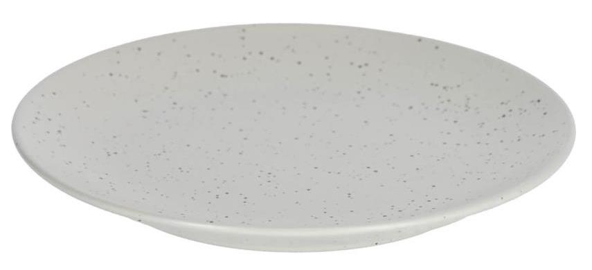 Talerz deserowy ceramiczny 21 cm jasnoszary – obraz-1