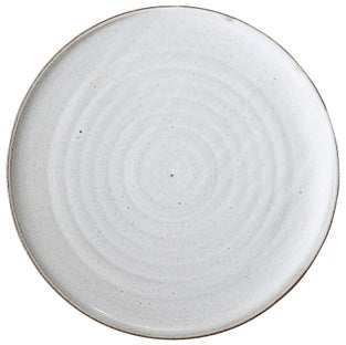 Talerz deserowy z kamionki Ø20 cm szary – obraz-1
