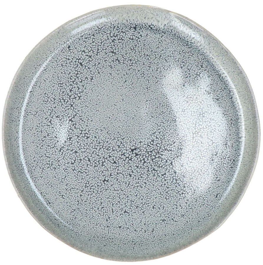 Talerz deserowy Flocon Ø21 cm niebieski – obraz-1