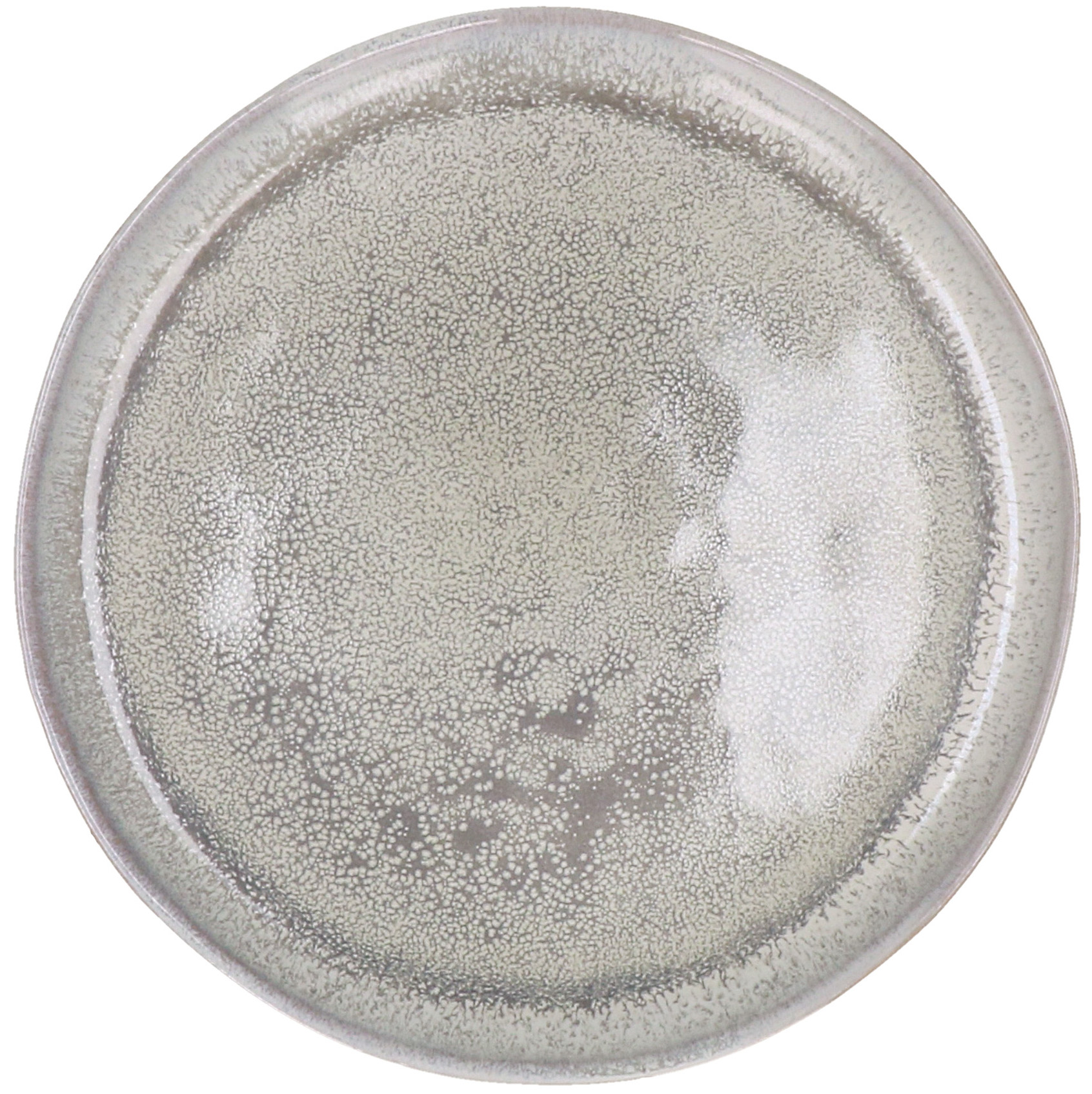 Talerz deserowy Flocon Ø21 cm taupe – obraz-1