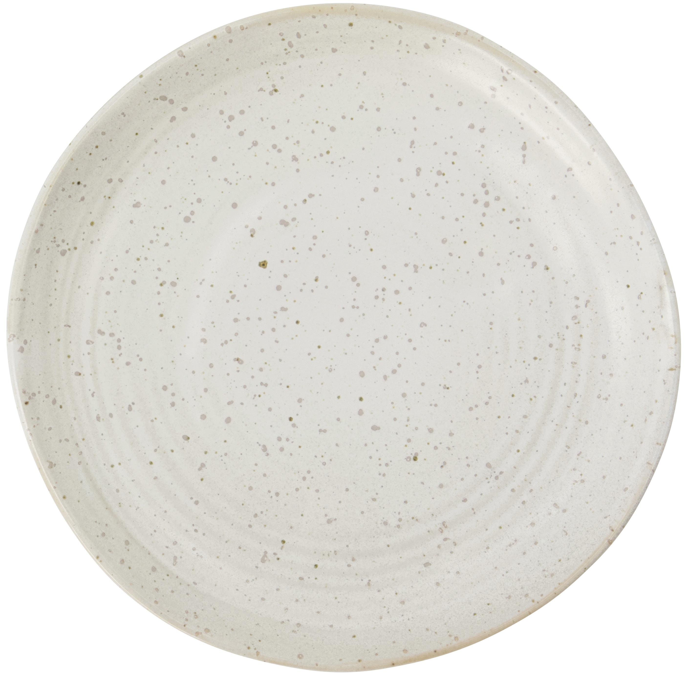 Talerz deserowy Pion Ø17 cm biało-szary – obraz-1