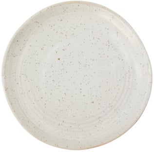 Talerz deserowy Pion Ø17 cm biało-szary – obraz-1