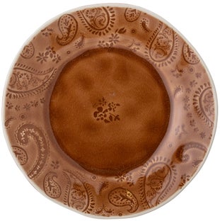 Talerz deserowy Rani Ø20 cm brązowy – obraz-1