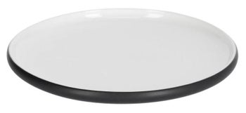 Talerz deserowy ceramiczny Ø20x2 cm czarny – obraz-1