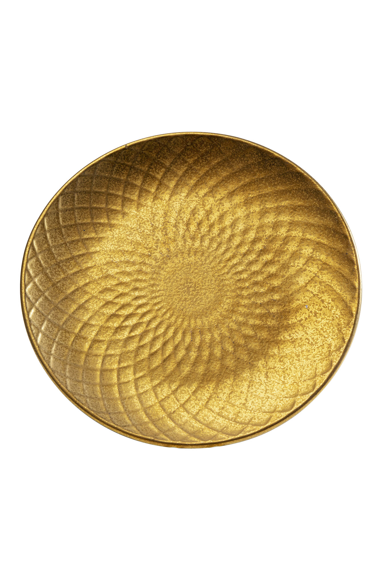 Talerz deserowy z porcelany złoty Ø20 cm – grafika-1.