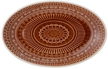 Talerz do serwowania Rani 23x14 cm brązowy z ekspozycji – grafika-1.