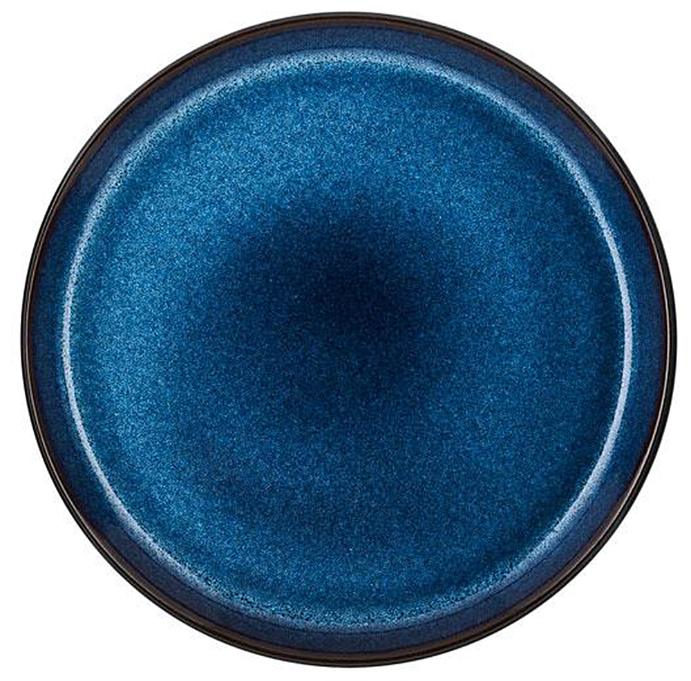 Talerz Gastro Ø21 cm czarny/ciemnoniebieski – obraz-1